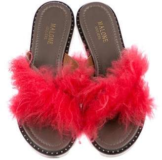 Malone Souliers Faux Fur Slide Sandals