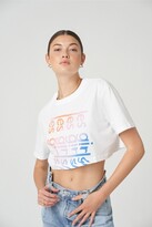 Thumbnail for your product : Les Girls Les Boys 100% Cotton/Organic Cotton Crop Wave Graphic T-Shirt