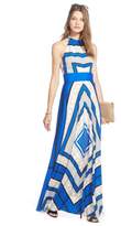 Thumbnail for your product : Eliza J Scarf Print Crepe de Chine Fit & Flare Maxi Dress