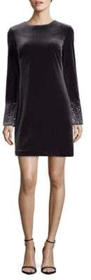 Calvin Klein Embellished Bell-Sleeve Shift Dress