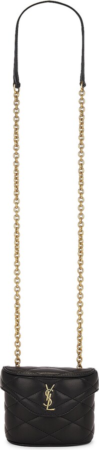 Saint Laurent Micro June Box Bag in Black