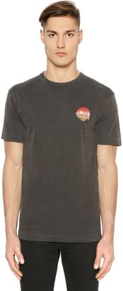 Stussy Sunset Logo Dyed Cotton Jersey T-Shirt