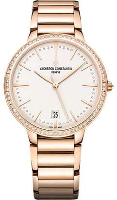 Vacheron Constantin Patrimony 85515/CA1R-9840 18K Rose Gold with Silver Dial 36.5mm Womens Watch