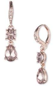 Givenchy Swarovski Crystal Double Drop Earrings