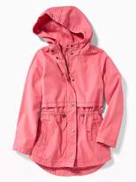 Thumbnail for your product : Old Navy Twill Hooded Field Jacket for Girls