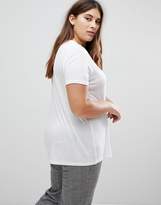 Thumbnail for your product : ASOS Curve DESIGN Curve v-neck swing t-shirt 2 pack