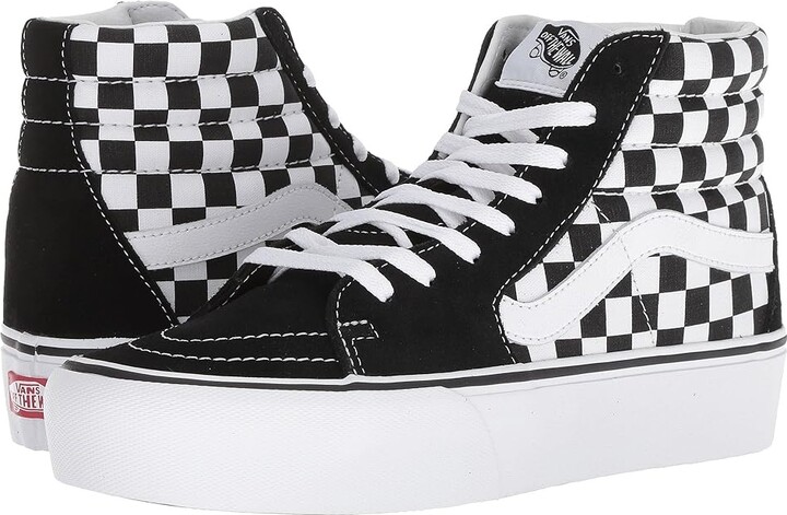 Vans SK8-Hi Platform 2.0 (Checkerboard/True White) Skate Shoes - ShopStyle  High Top Sneakers
