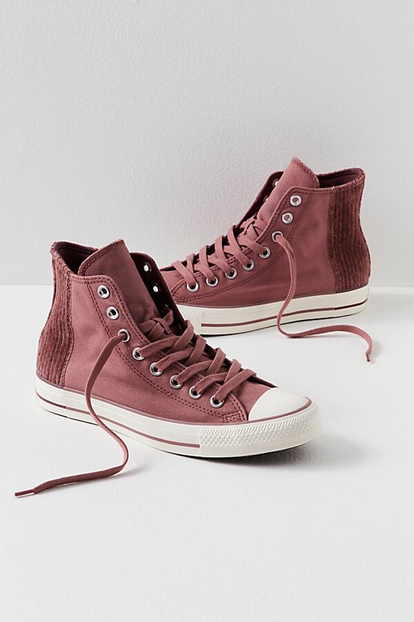 Converse Chuck Taylor All Star Velour Cozy Sneakers by at Free People