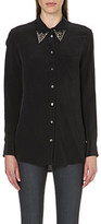 Thumbnail for your product : Equipment Reese jewelled-collar shirt