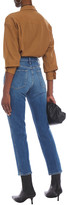Thumbnail for your product : Frame Le Sylvie Cropped Faded High-rise Slim-leg Jeans