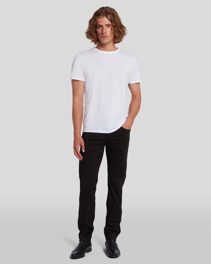 7 For All Mankind Luxe Performance Plus Slimmy in Black