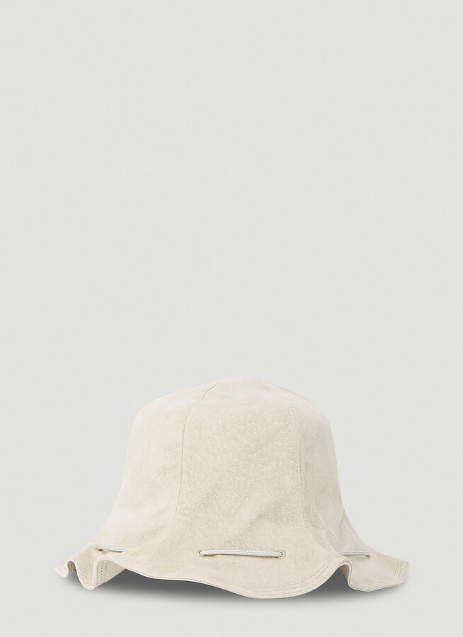 Hender Scheme Drawstring Bucket Hat - Man Hats Beige One Size