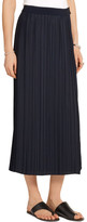Thumbnail for your product : Adam Lippes Plissé-Satin And Crepe Wrap Skirt