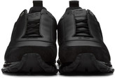 Thumbnail for your product : Fendi Black Leather Bolt Sneakers