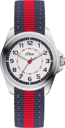 S'Oliver Girls' Analogue Quartz Watch with Fabric Strap – SO-3174-LQ