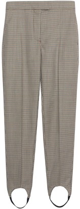 Burberry Houndstooth Check Stretch Wool Tailored Jodhpurs