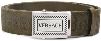 Versace buckle Greca pattern belt