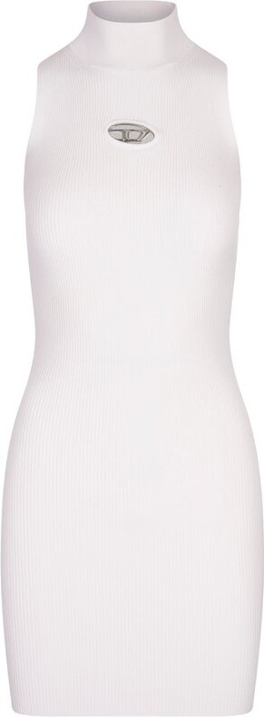 Diesel M-Onervax Mock-Neck Ribbed Dress