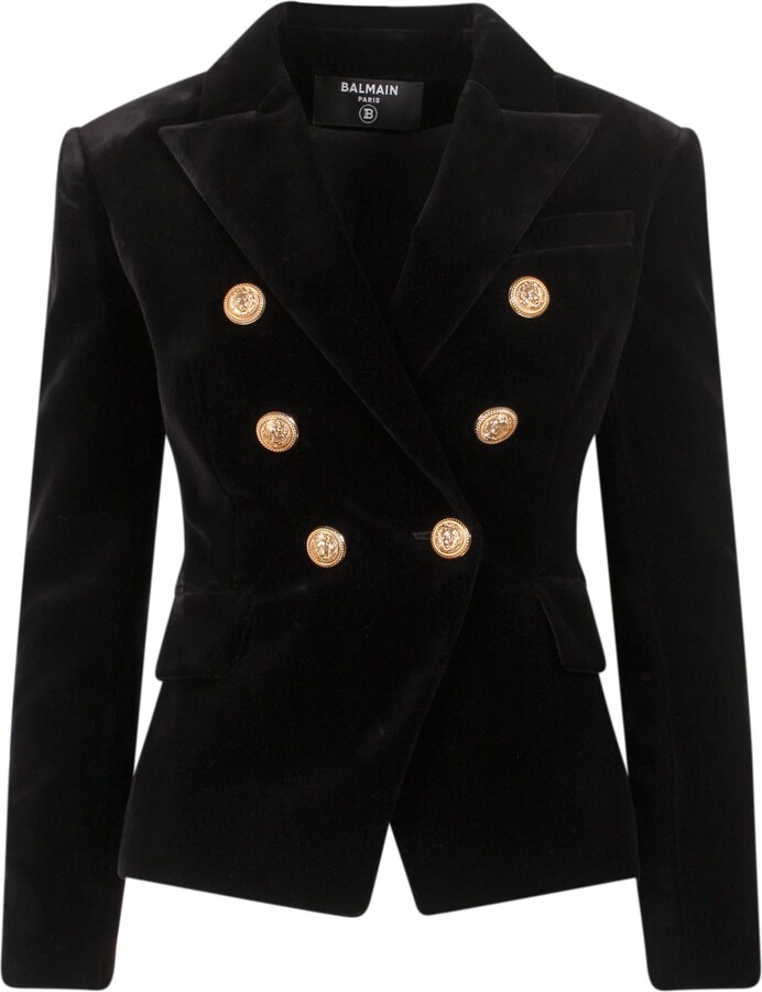Balmain Velvet blazer ShopStyle