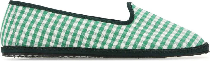 Vibi Venezia Gingham-Check Loafers