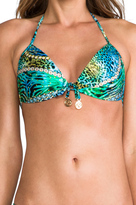 Thumbnail for your product : Luli Fama Perla del Caribe Crystallized Bandeau Halter Top