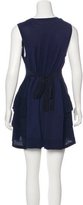 Thumbnail for your product : Miu Miu Pleated-Accented Sleeveless Dress