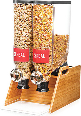 Rosseto Pro-Bulk Double Bamboo Stand Cereal Dispenser