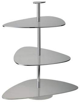Ercuis Three-Tier Stainless Steel Stand