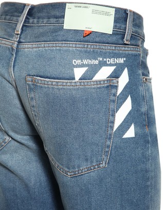 Off-White Slim Cotton Denim Jeans