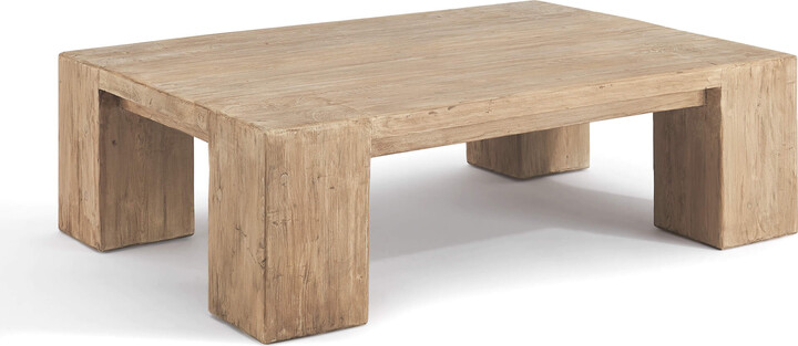 Eternity Modern EM Wabisabi Rustic Rectangular Reclaimed Wood Coffee ...