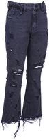 Thumbnail for your product : Alexander Wang Distressed Cropped Jeans