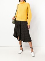Thumbnail for your product : Romeo Gigli Pre-Owned 1990's Striped Asymmetric Skirt