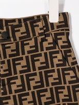 Thumbnail for your product : Fendi Kids FF print knee-length shorts