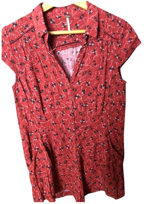 Free People Red Polyester Jumpsuits