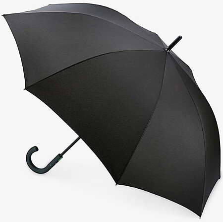 Fulton Womens Black Typhoon Woven Umbrella