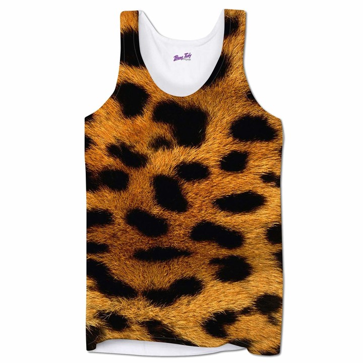 Bang Tidy Clothing Holiday Vests for Men Leopard Print Summer Clothing