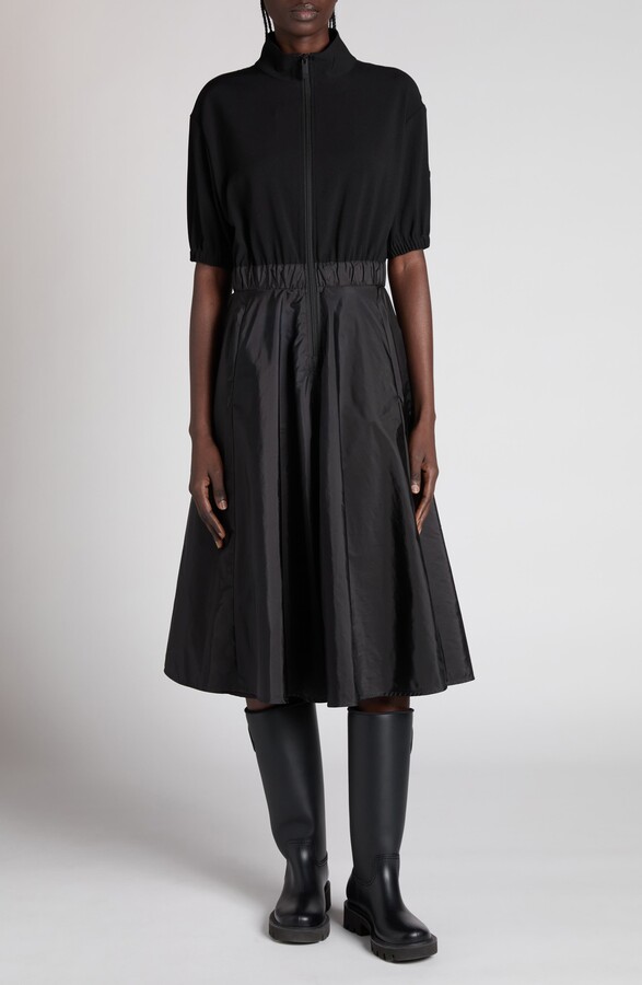 Moncler Mixed Media A-Line Dress