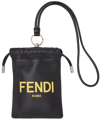 Fendi Logo Print Phone Pouch