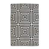 Thumbnail for your product : House of Fraser Plantation Rug Co. Frankie 100 Wool Flatweave Rug - 150x230 Black
