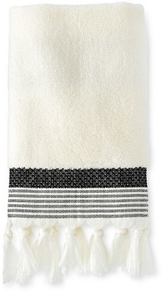 Threshold Hand Towel Stitched Stripe Shell/Black