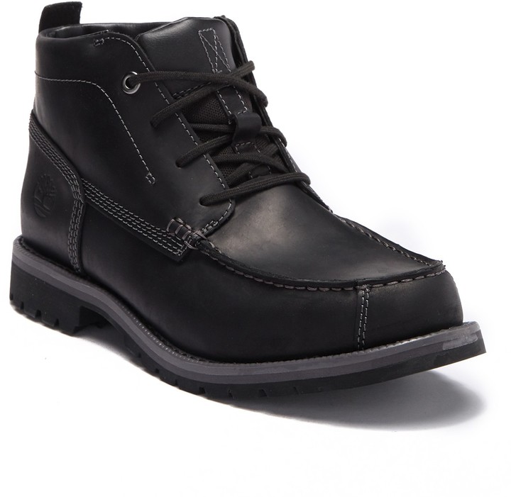 grantly leather moc toe chukka boot