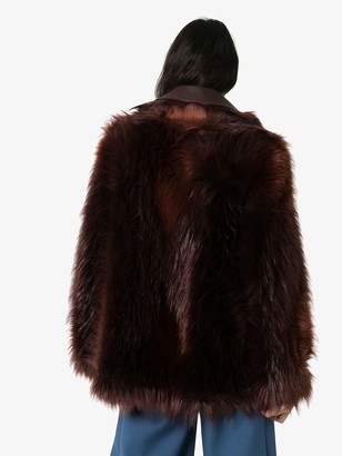 Stella McCartney Faux-Fur Zip-Front Coat
