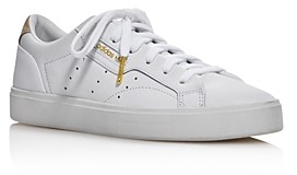 adidas sleek leather sneaker women's