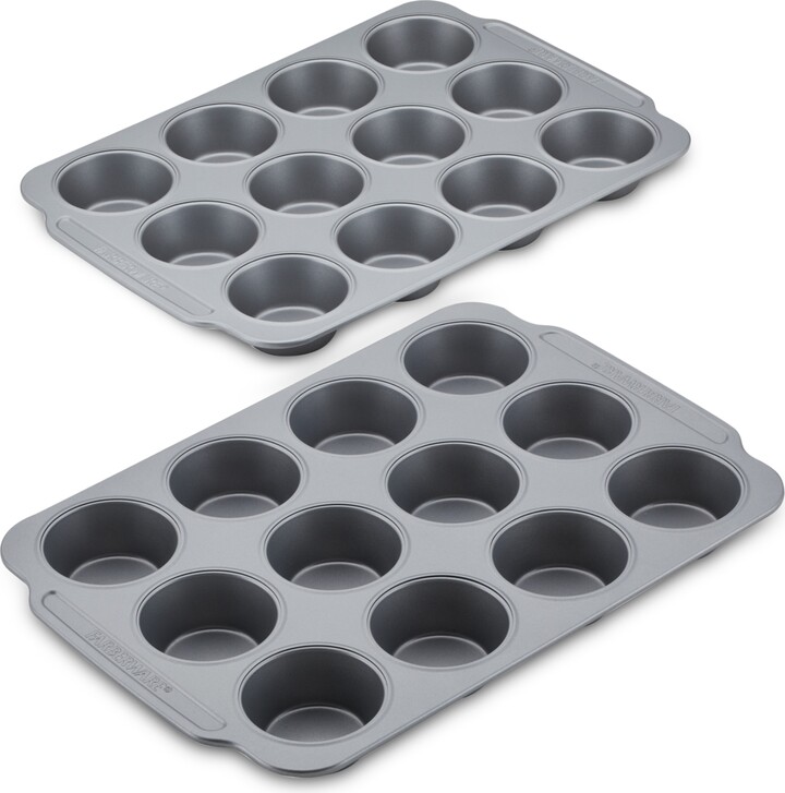 Farberware Nonstick Bakeware Double Batch Muffin and Cupcake Pan Set,  2-Piece - ShopStyle