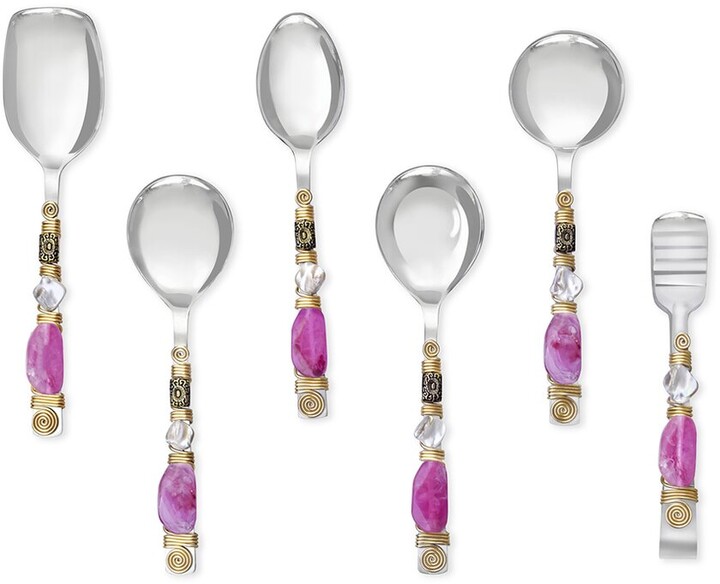 Tiramisu Pink Cascade Serving Spoons (Set Of 6) - ShopStyle