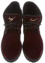Thumbnail for your product : Giuseppe Zanotti Velvet Ankle Boots