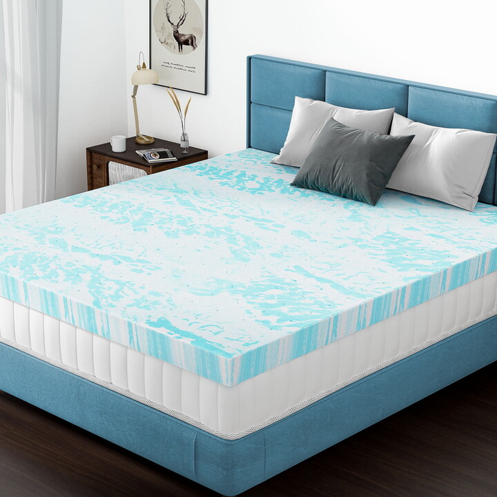 Dovelina 2INCH Memory Foam Mattress，Non-Slip Bottom Camping Mattress Guest Bed