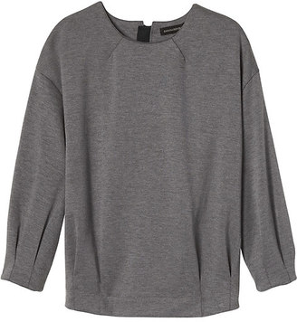 Banana Republic Pleated-Sleeve Couture Sweatshirt