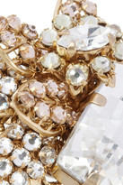 Thumbnail for your product : Swarovski Bijoux Heart La Terre D'Or gold-plated crystal ring