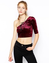Thumbnail for your product : B.Tempt'd Motel Fern Crop Top